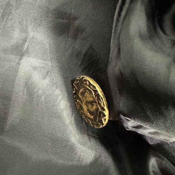 Tapestry Patch Vintage Patchwork Velvet Jacket With Gold Buttons & Embroidery M - Picture 7 of 7